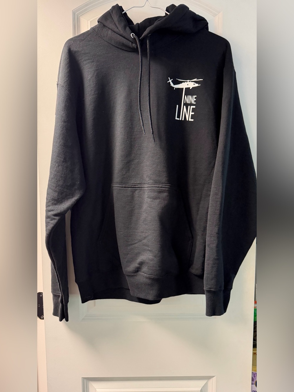 Nine Line Black Pullover Hoodie with Helicopter Logo